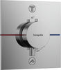 HANSGROHE ShowerSelect Comfort E Thermostat Fertigmontageset UP Chrom für 2 Verbraucher
