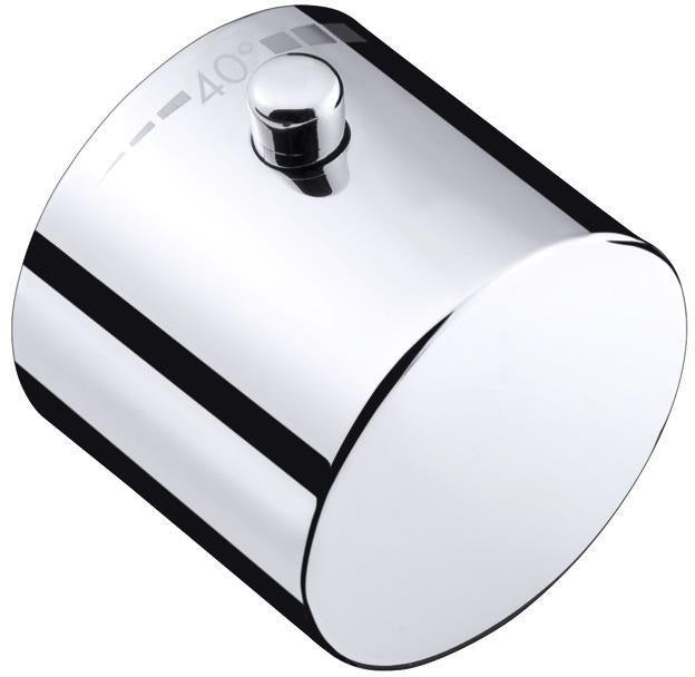 AXOR Uno Warmwasserseite Griff rot – Ventilgriff für Thermostat, geschnappt