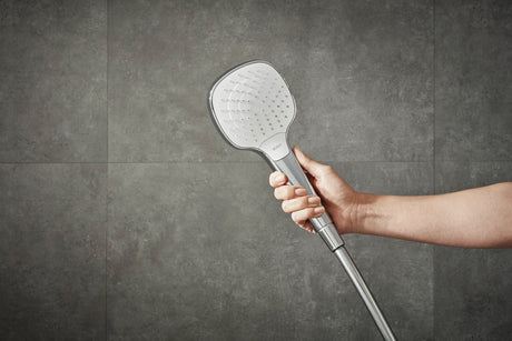 HANSGROHE Handbrause Croma Select E Vario 110 mm weiß/chrom – 3 Strahlarten mit Select-Taste