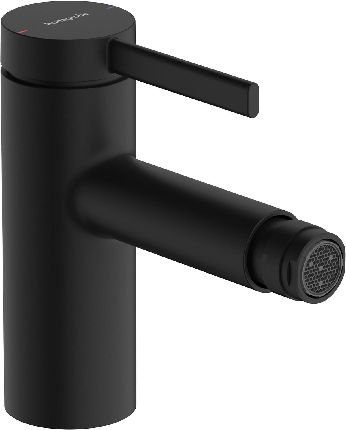 HANSGROHE Zesis S Bidetmischer mattschwarz mit Zugstangen-Ablaufgarnitur