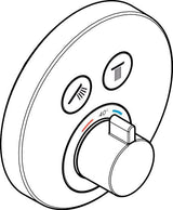 HANSGROHE ShowerSelect S Unterputz-Thermostat für 2 Verbraucher, Chrom, Select-Button