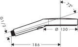 AXOR Handbrause ShowerSolutions 3jet mit 132 mm Brausekopf und Select-Taste in Messing