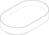 HANSGROHE Xuniva Evo U Aufsatzwaschtisch 650x400mm matt schwarz ohne Hahnloch