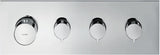 AXOR STARCK SHOWERCOLLECTION Thermostatmodul DN 20 für 3 Verbraucher, eckig, Chrom