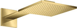 AXOR Kopfbrause 250/250 1jet Chrom mit Brausearm – PowderRain Strahl für Wandmontage