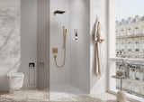 HANSGROHE XtraStoris Rock Toilettenbürstenhalter mit Papierhalter, befliesbare Tür, mattweiß