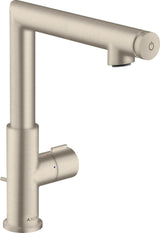 AXOR Uno Waschtischmischer 220 chrom mit Zugstangen-Ablaufgarnitur – ComfortZone