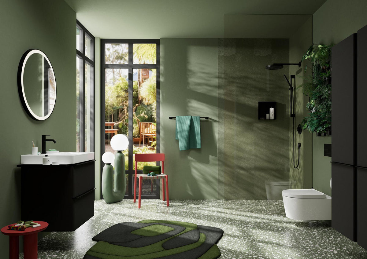 HANSGROHE Spiegel Xarita Lite S – runder LED-Wandspiegel 700 mm mit TouchlessSensor und AntiFog