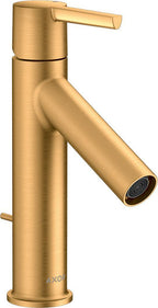 brushed gold optic / Pop-up-Ventil mit vertikalem Hebel / 35% Reduzierung - max, 5,4 l/min