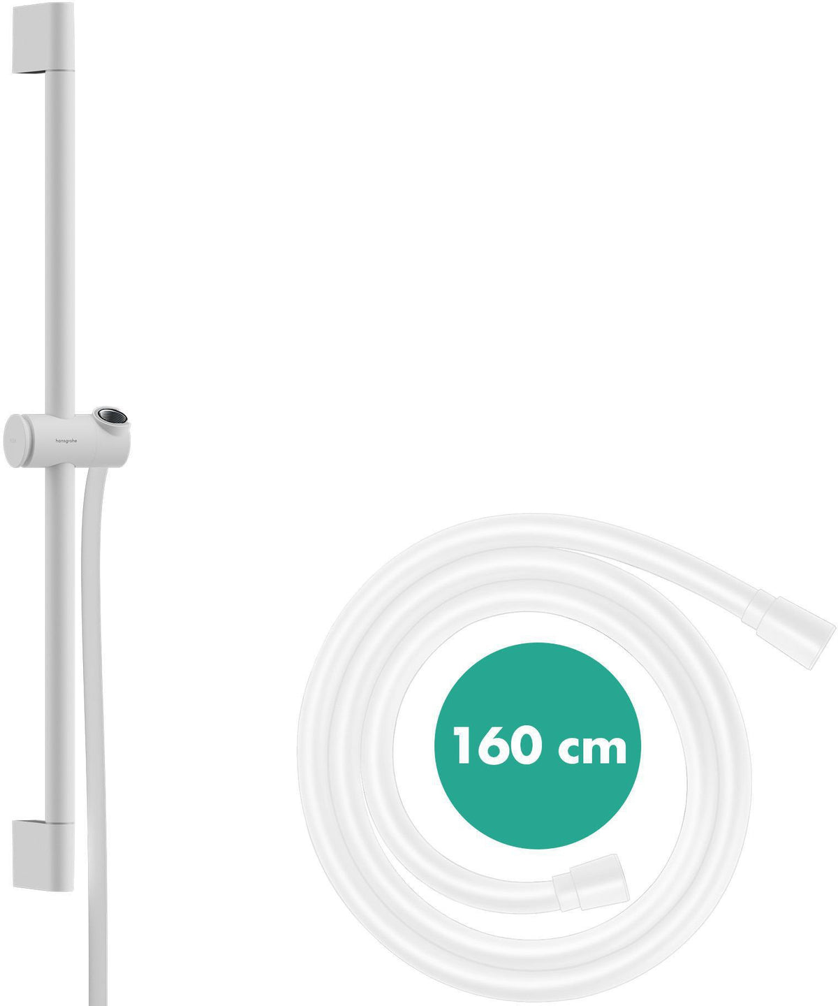 HANSGROHE Unica Pulsify Brausestange 650 mm Chrom mit Handbrausehalterung und Brauseschlauch