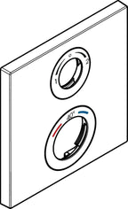 155 / 155mm f UP Thermostat mattschwarz