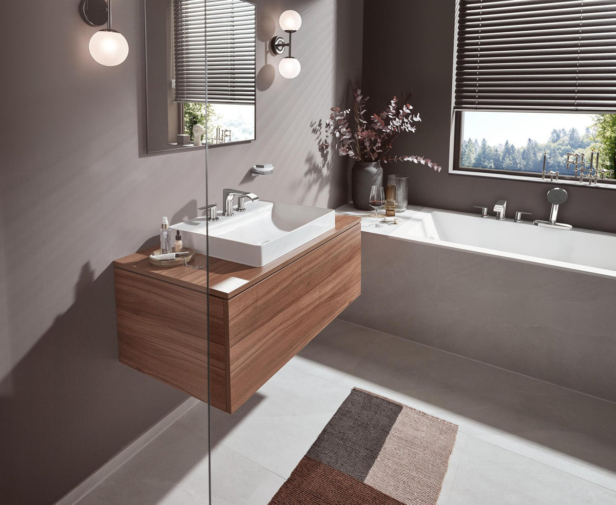 HANSGROHE Vivenis Fertigmontageset 4-Loch-Wannenrandarmatur mit sBox in Chrom