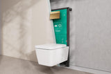 Hansgrohe iFrame Element E Betätigungsplatte mit 2-Mengen-Spülung, Metall, gebürstet