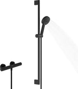AXOR Pulsify Select S Brausesystem 105 3jet mit Ecostat Fine Thermostat und 90 cm Brausestange in Chrom