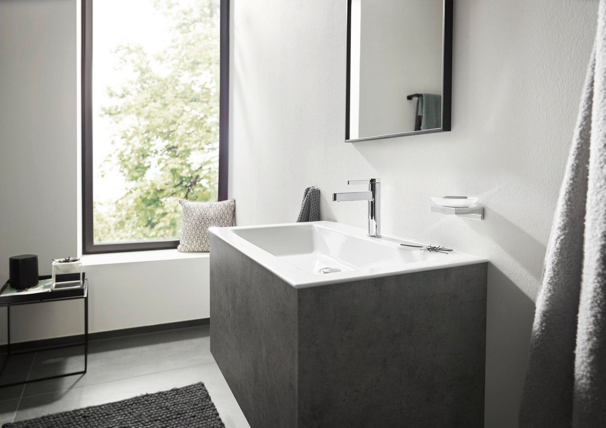 HANSGROHE Finoris Einhebel-Waschtischmischer 100 mit Push-Open Ablaufgarnitur, chrom