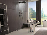 HANSGROHE Kopfbrause RAINMAKER SELECT 460 3jet 460x300mm schwarz/chrom – 3 Strahlarten, Antikalk, Wandmontage