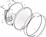 HANSGROHE Spiegel Xarita S 700 mm mit LED-Beleuchtung und kapazitivem Berührungssensor