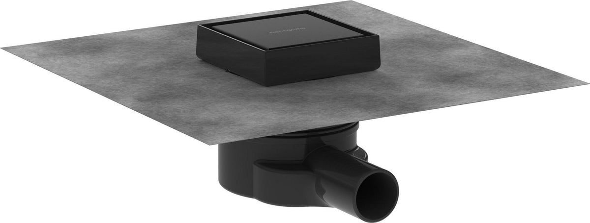 Hansgrohe RainDrain Point Punktablauf Komplettset 150x150mm mattschwarz