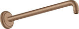 AXOR Montreux Brausearm 389 mm Chrom – Wandmontage mit Rosette