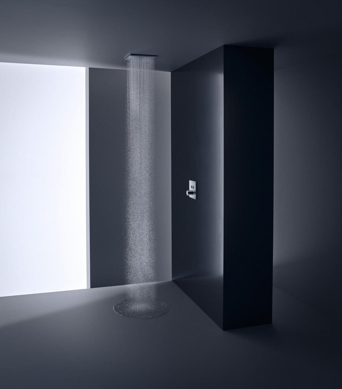 AXOR ShowerSelect Square UP Thermostat für 2 Verbraucher – Chrom, eckig, Select-Button