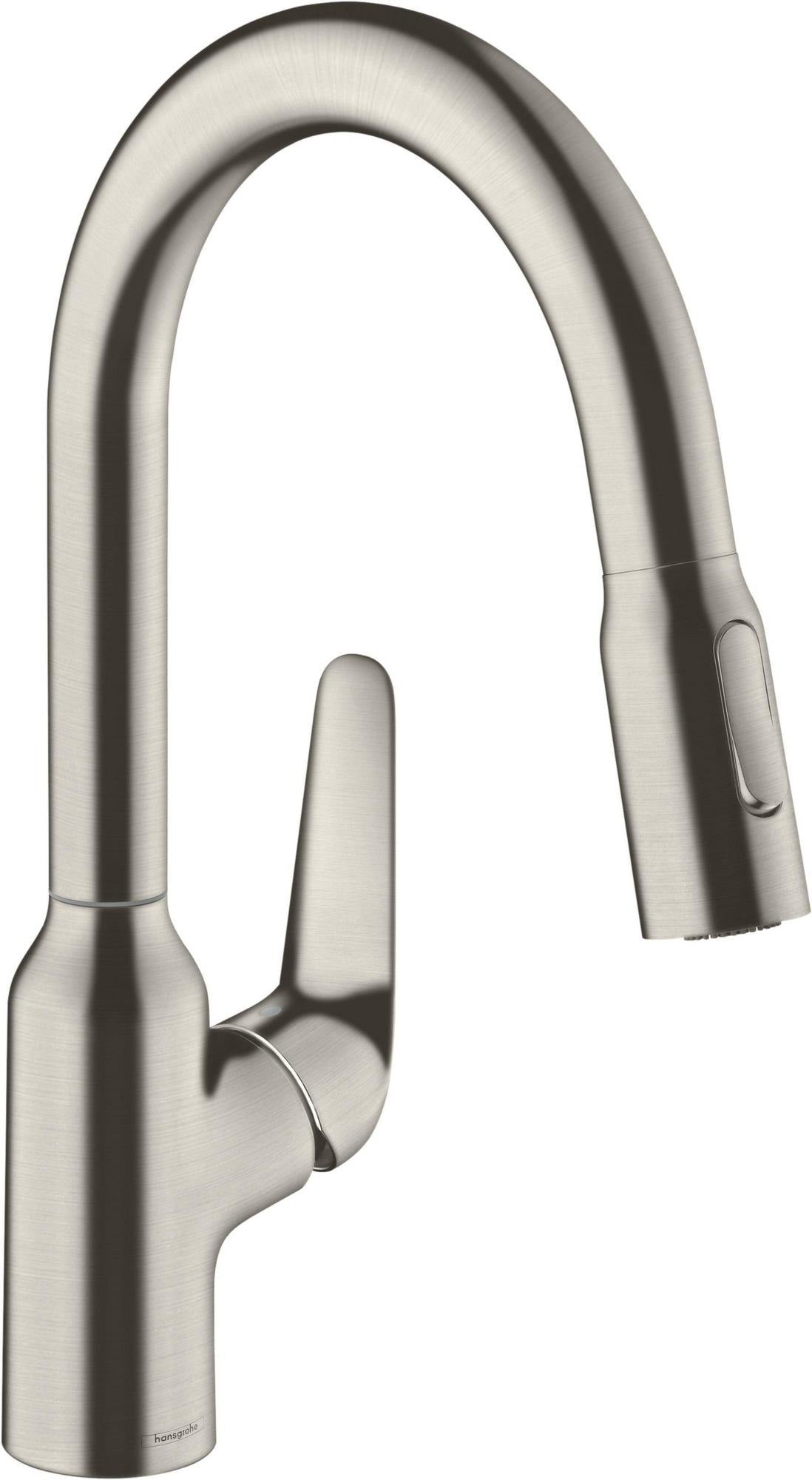 HANSGROHE Focus M42 Spültischmischer 180 mit Ausziehbrause, chrom