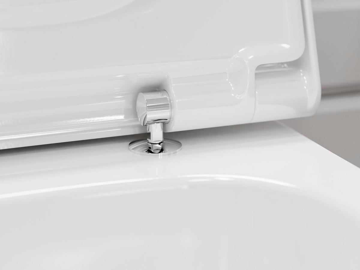 HANSGROHE WC-Sitz EluPura Q weiß mit SoftClose und QuickRelease – Montage von oben