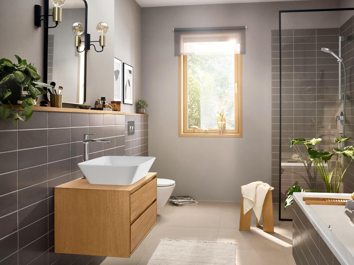 HANSGROHE Rebris E 240 Einhebel-Waschtischmischer CoolStart EcoSmart mit Zugstangen-Ablaufgarnitur chrom