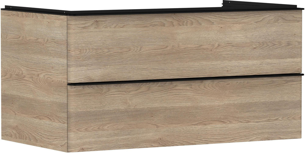 HANSGROHE Xelu Q Waschtischunterschrank 980 mm weiß hochglanz mit SoftClose und Inneneinteilung
