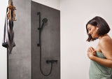 HANSGROHE HG Handbrause Rainfinity 130 3jet Chrom – 3 Strahlarten, QuickClean, Select-Taste