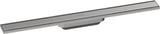 HANSGROHE RainDrain Original Duschrinne Fertigset 1200 mm – rahmenloses Design, Edelstahl gebürstet