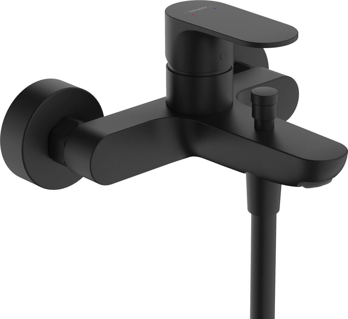 HANSGROHE Rebris S Einhebel-Wannenmischer Aufputz Chrom – Wandmontage, 2 Verbraucher, Temperaturbegrenzung