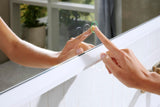 HANSGROHE Xarita E Wandspiegel 1200 mm mattweiß mit LED-Beleuchtung, SmartTouch und AntiFog