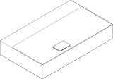 HANSGROHE Xevolos E Aufsatzwaschtisch 800x480mm weiß geschliffen mit SmartClean