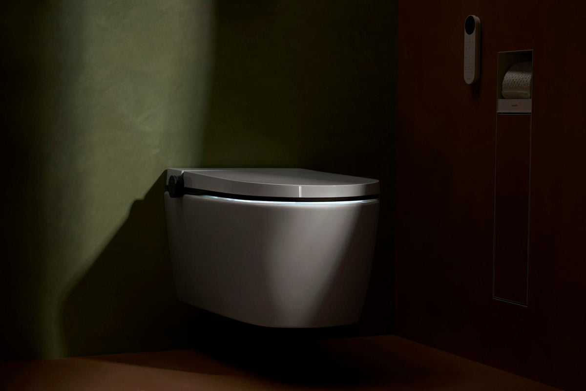 HANSGROHE Dusch-WC LavaPura Element S AquaHelix Flush mit HygieneEffect – Komplettset Wand-WC