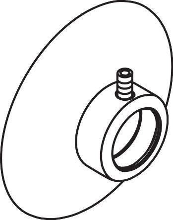 AXOR Massaud Absperrventil Chrom – Hansgrohe Ersatzteil für Brausestange 22 mm