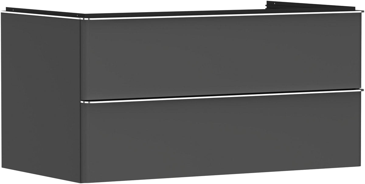 HANSGROHE Xelu Q Waschtischunterschrank 980 mm weiß hochglanz mit SoftClose und Inneneinteilung