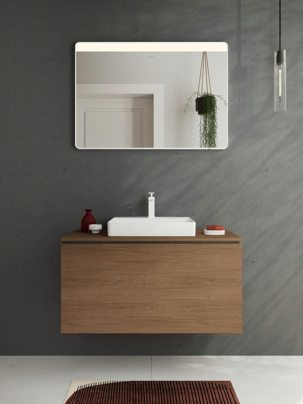 HANSGROHE Xilesa E Waschtischunterschrank 980 mm – 1 Schubkasten, SoftClose, wandmontiert