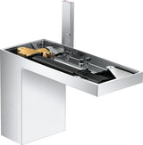 AXOR MYEDITION 110 Einhebel-Waschtischmischer mit Push-Open Ablaufgarnitur, chrom