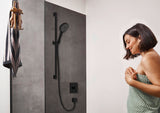 HANSGROHE Finoris Fertigmontageset für Unterputz-Brausemischer – Chrom, quadratisch, thermostatisch