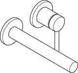 Hansgrohe Zesis S 2-Loch Waschtischmischer Unterputz F-Set 195 mm Auslauf Chrom