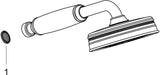 AXOR MONTREUX Handbrause 1jet DN 15 Chrom – 100 mm RainAir Strahl, QuickClean Antikalk