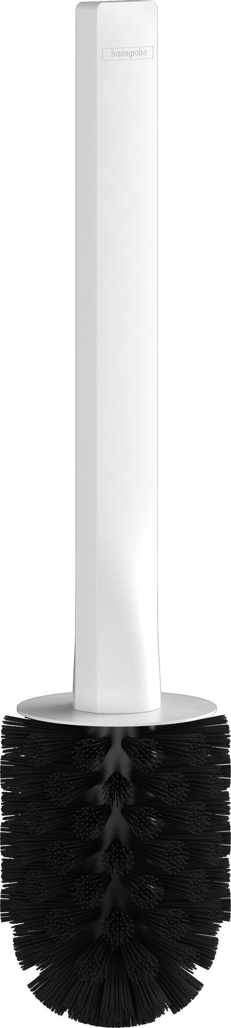 Hansgrohe WallStoris Toilettenbürstengarnitur mattschwarz – Wandmontage zum Kleben oder Bohren