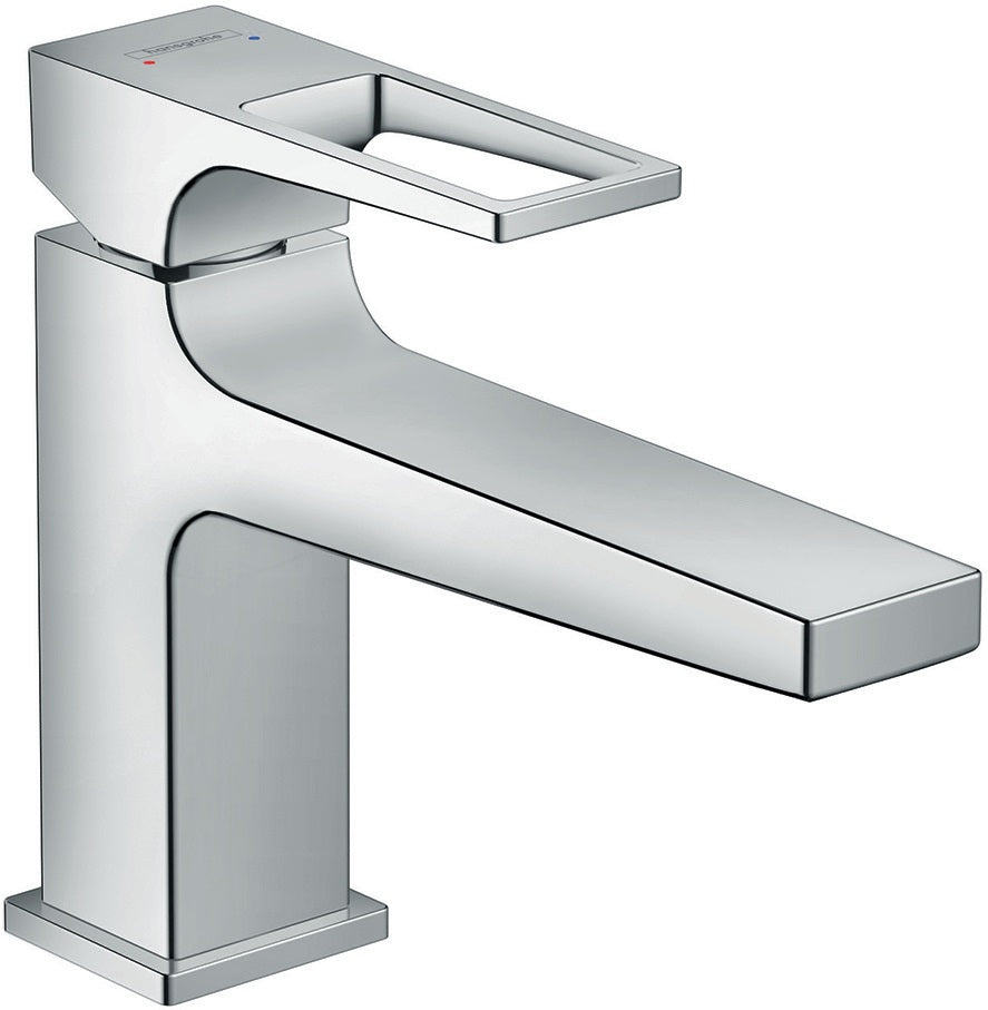 HANSGROHE Metropol 100 Einhebel-Waschtischmischer DN 15 mit Push-Open Ablaufgarnitur, chrom
