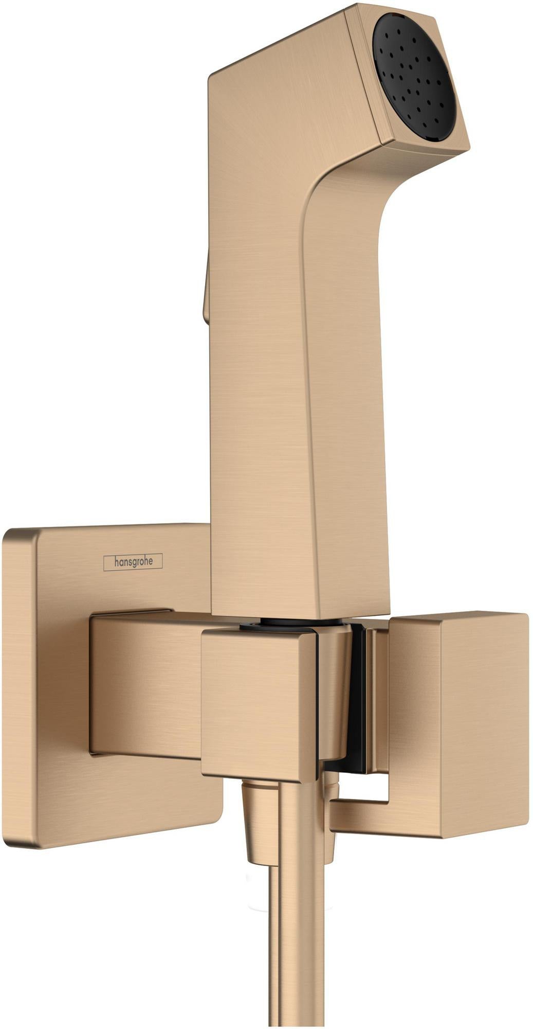 Hansgrohe Bidette-Handbrause 1 Jet Chrom mit Brausehalter und 1250 mm Schlauch