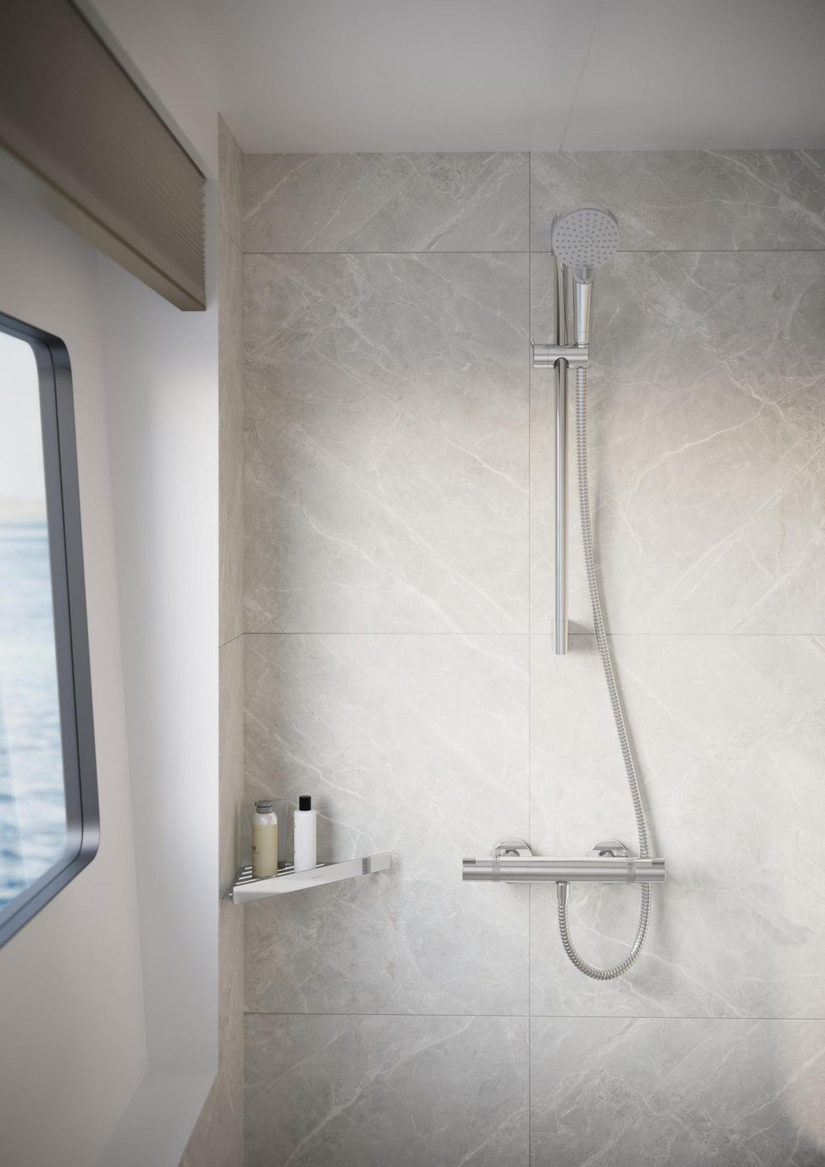 Hansgrohe AddStoris Seifenablage Chrom – Wandmontage mit verdeckter Befestigung
