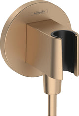 HANSGROHE Wandanschluss FixFit S mit Brausehalter – polished gold optic