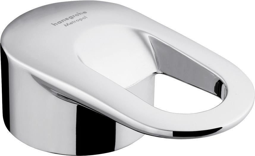 AXOR Uno Warmwasserseite Griff rot – Ventilgriff für Thermostat, geschnappt