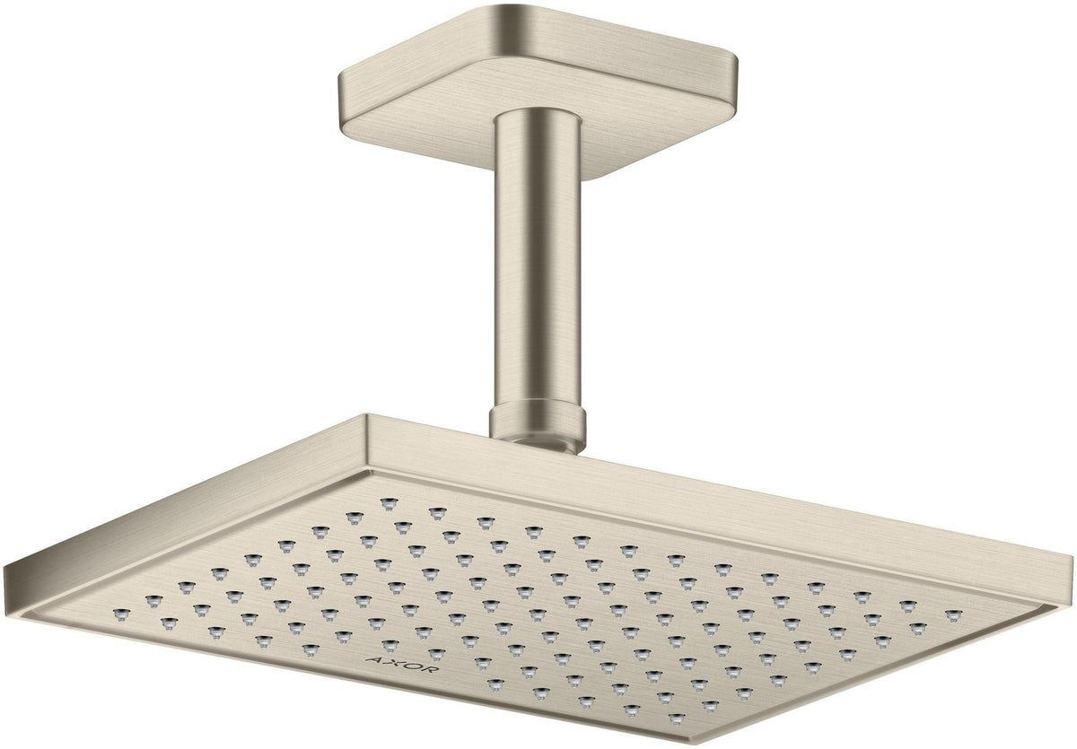 AXOR Kopfbrause 245 x 185 mm 1 Jet EcoSmart Chrom – Rain-Duschkopf für Wand- und Deckenmontage
