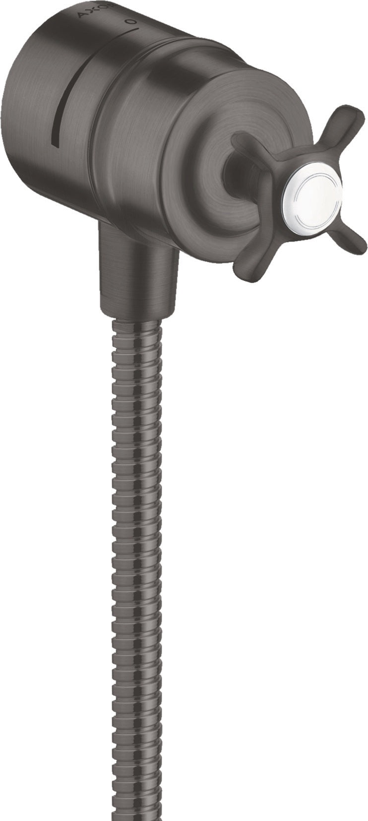 AXOR Montreux FIXFIT STOP Schlauchanschluss DN 15 mit Absperrventil und Kreuzgriff, chrom
