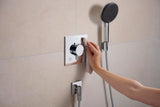 HANSGROHE Porter Fine Brausehalter – Wandhalterung aus Metall für konische Brauseschläuche
